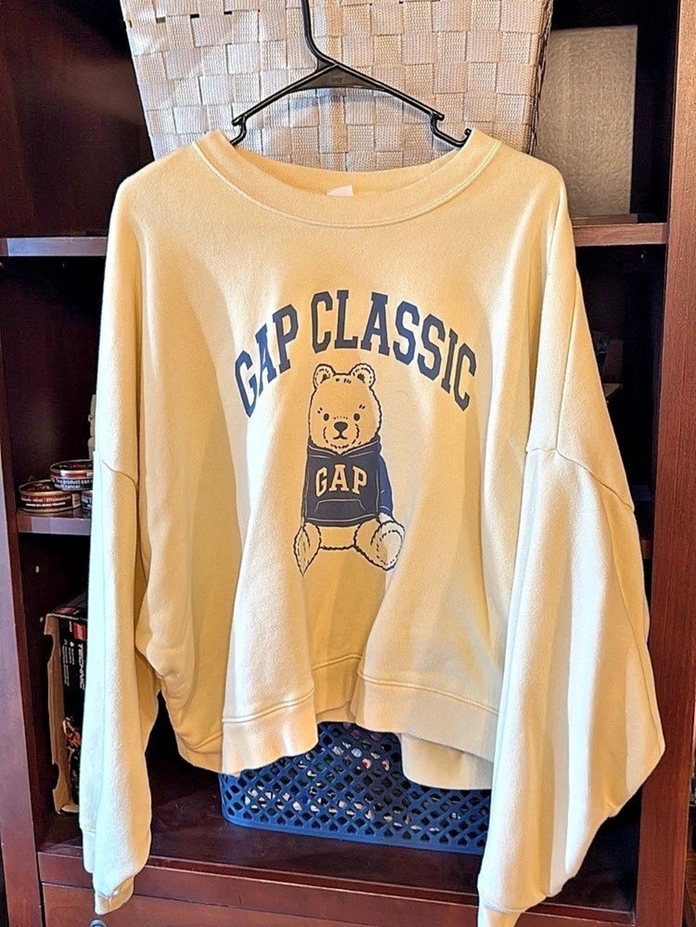 Gap Classic Bear Graphic Sweatshirt in Yellow